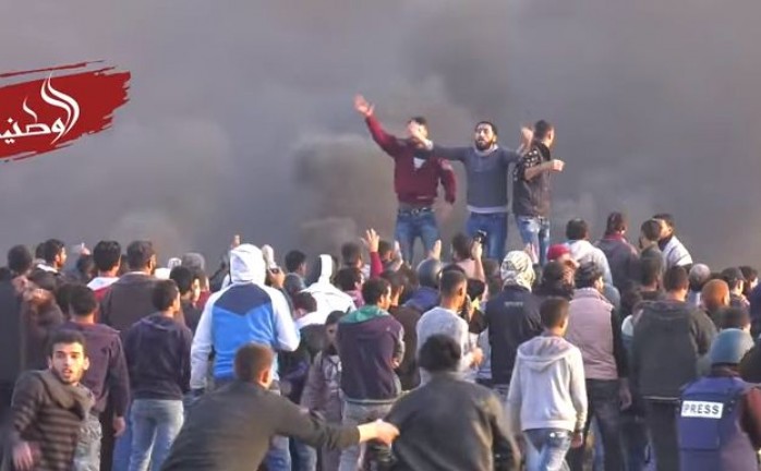 إصابة 19 مواطنًا برصاص الاحتلال في مواجهات شرق غزة