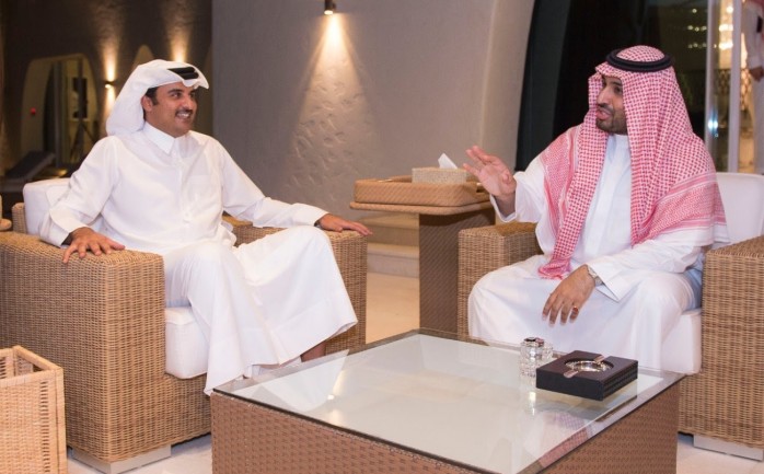لقاء سابق بين ولي العهد السعودي وأمير دولة قطر