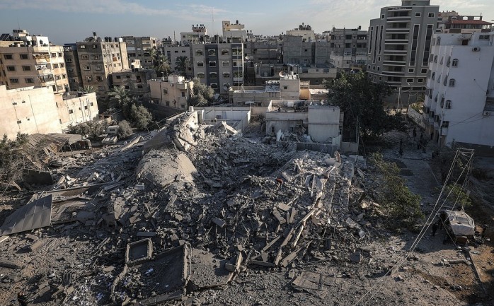 آثار قصف الاحتلال على غزة