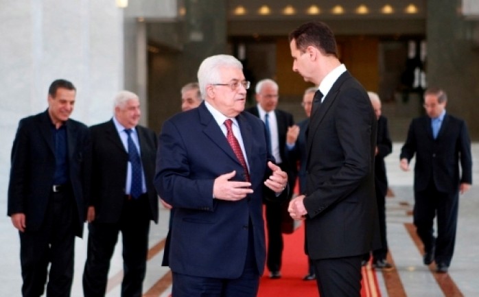 لقاء قديم بين الرئيس محمود عباس والرئيس السوري بشار الأسد